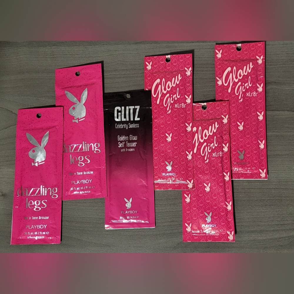Playboy Sunless Tanning Lotion Packets Set of 6